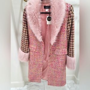 Kim Shui Faux Fur Coat-New with tags